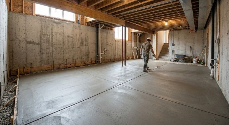 Basement Concrete Installation in Jackson, GA