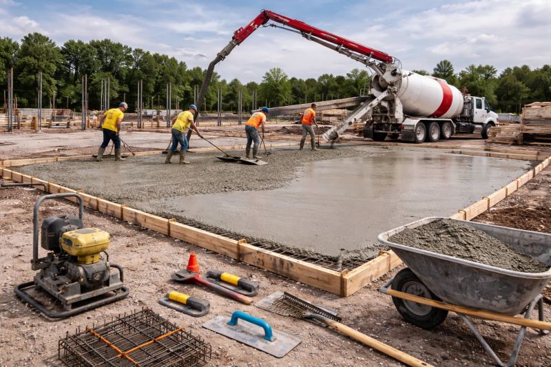 Commercial Slab Construction in Rockdale County, GA