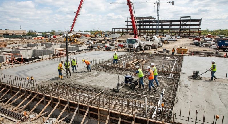 Commercial Slab Installation in Conyers, GA