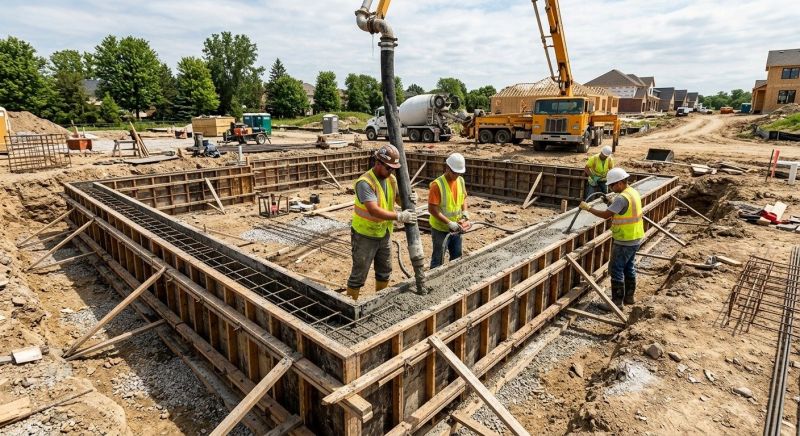 Foundation Wall Pouring in Lilburn, GA